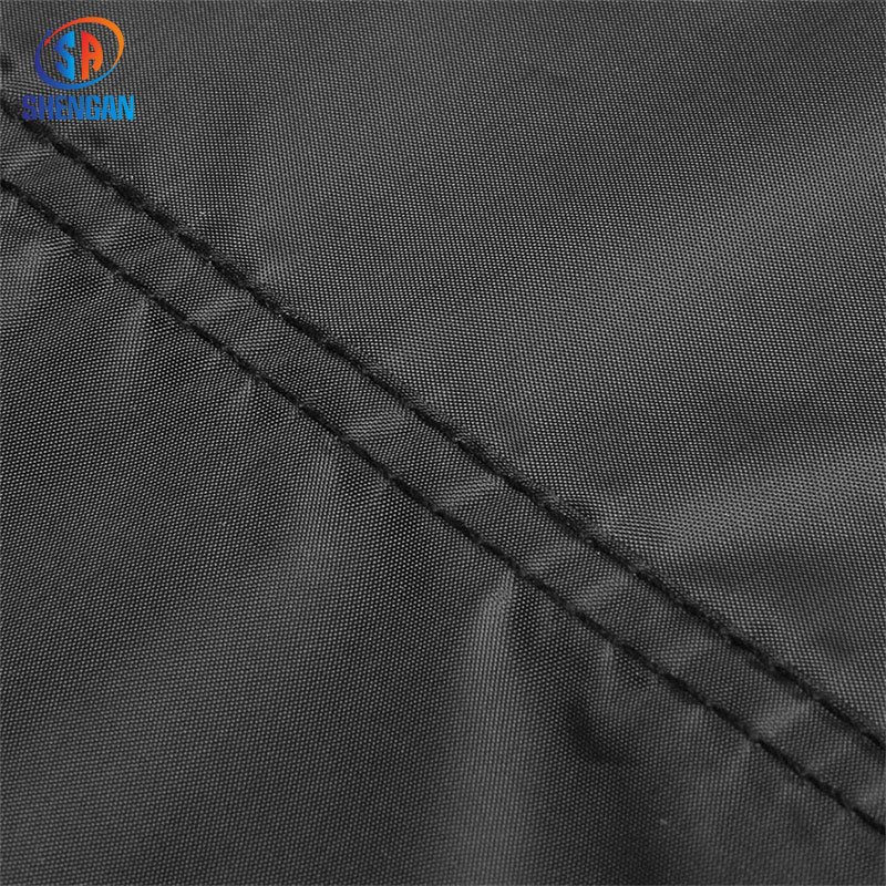 Dust Rain Protection Waterproof 420D Polyester With PVC Coating Black Half Outboard Boat Motor Engine Cover
